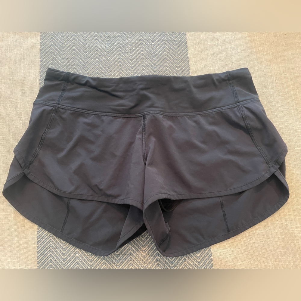Lululemon speed Shorts navy blue low rise